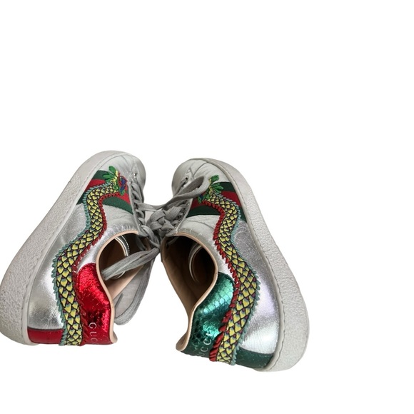 • Authenticity Guarantee
Gucci Ace Embroidered Men's Sneaker Silver Dragon shoes - Picture 6 of 16
